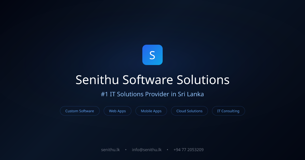 Software Development Company in Sri Lanka | Senithu